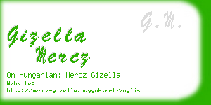 gizella mercz business card